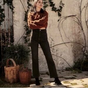 DOEN Maritime High Waist Jeans in Black 27